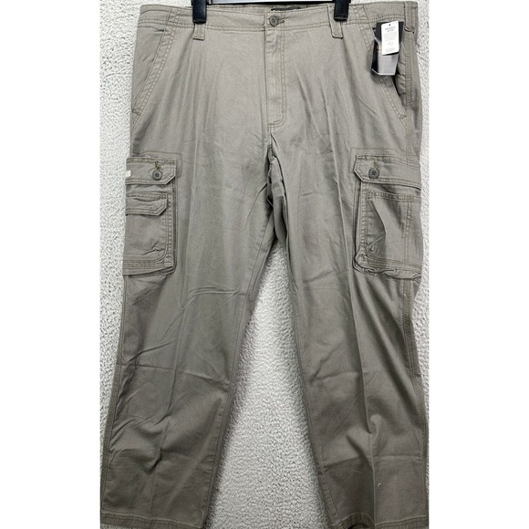 Lee Pants Mens 42X30 Grey Cargo Relaxed Fit Straight Leg Lightweight Pockets NEW - Picture 1 of 15